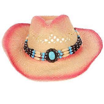 Chapéu de palha estilo cowboy/cowgirl, chapéu de praia/sol, chapéu de verão trançado para homens e mulheres, ideal para viagens, praia, caminhadas e atividades ao ar livre.