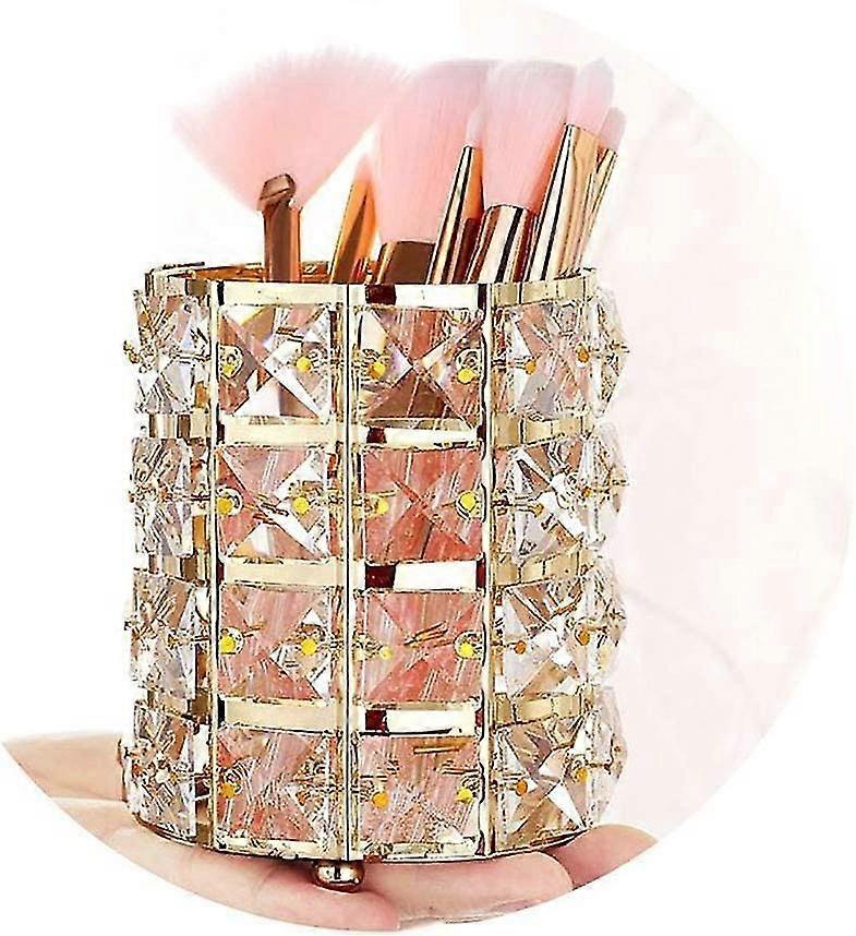 Krystall sminkebørsteholder Organizer Blyantholder