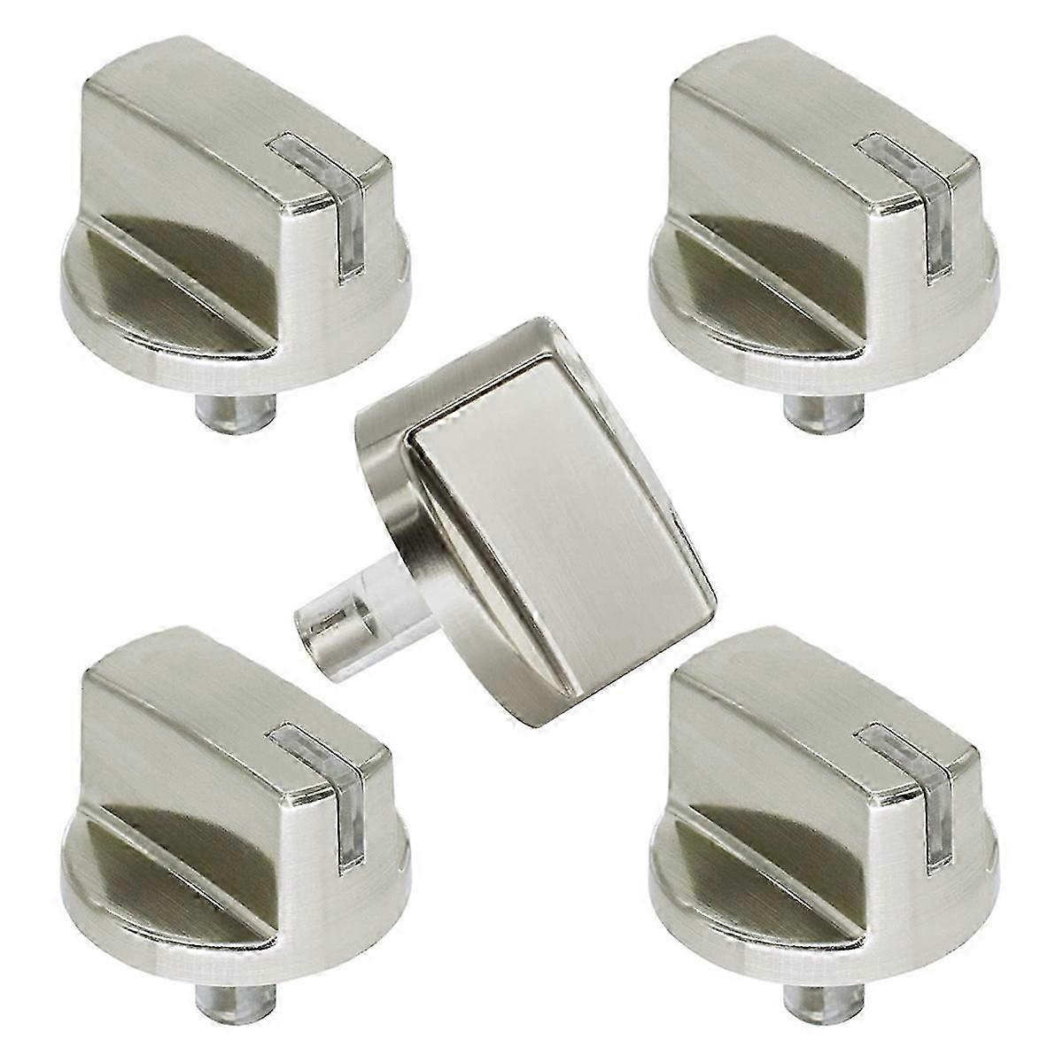 5-Pack Burner Control Knob Assembly for Range/Stove Cooktop, Replacement Part for Cooker Knobs