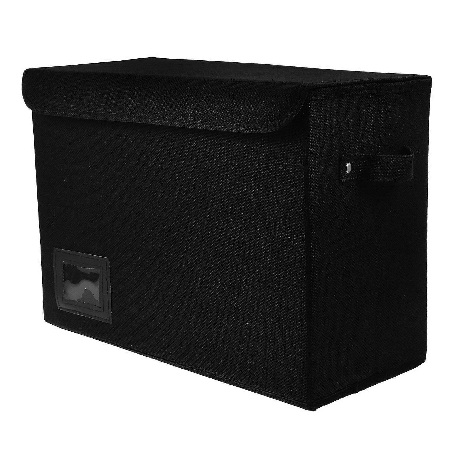 Comic Book Storage Boxes Comic Book Box File Storage Boxes Collapsible Stackable Comic Book Box Storage to Holds Comics Black