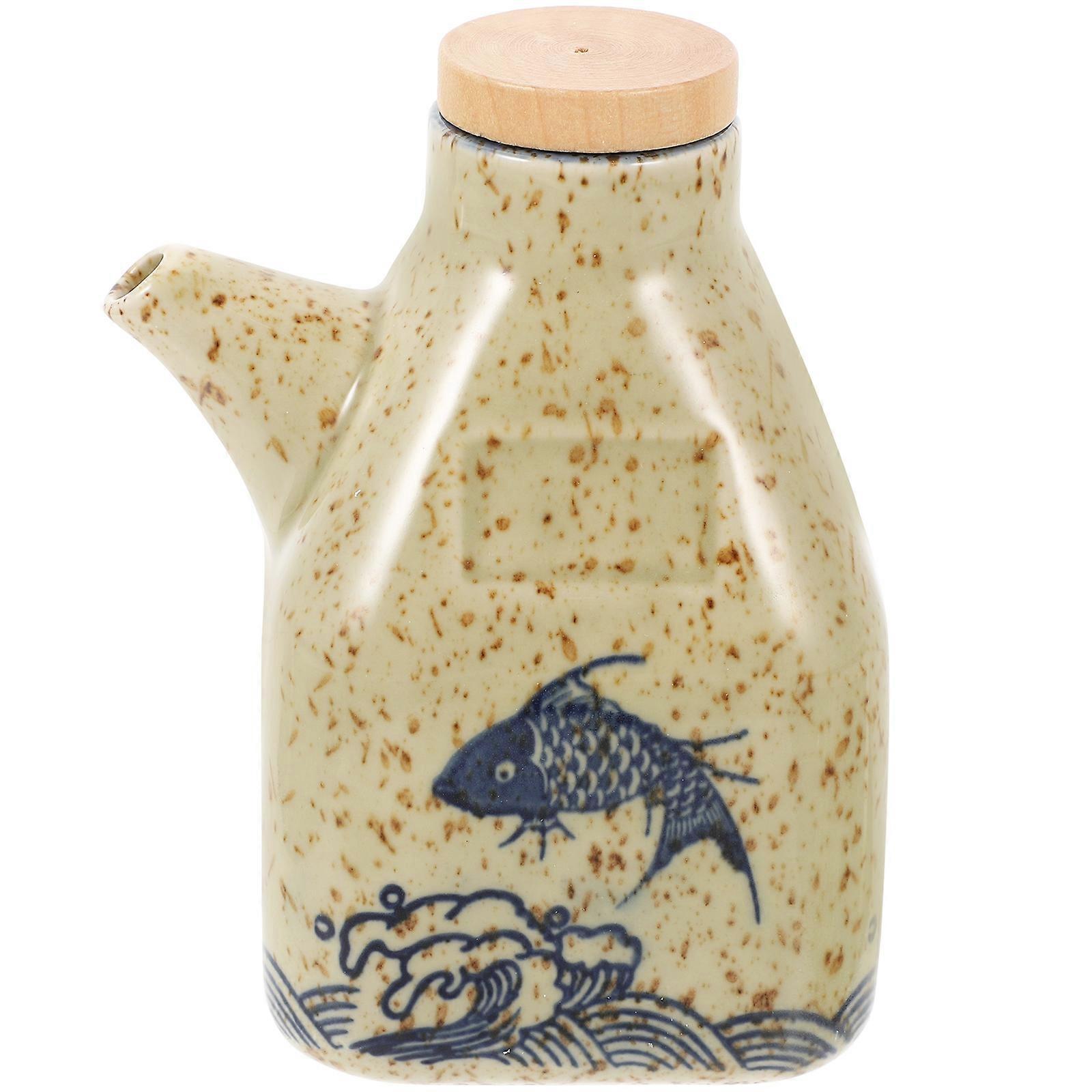 Multi Ceramic Condiment Dispenser for Kitchen Use Vinegar Bottle