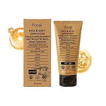 Hoygi lett krem ​​for UV-beskyttelse, fuktighetsgivende og isolerende for kropp og hud, sommerlig utendørs beskyttende krem
