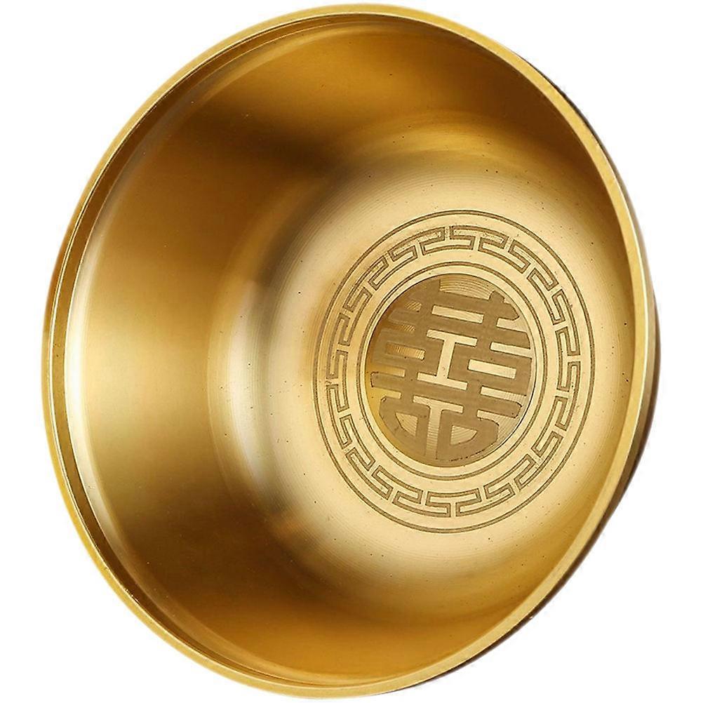Copper Bowl Multi-Function Offering Cup Practical Metal Cup Golden