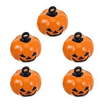 Cartoon Pet Bells Pumpkin Shape Copper Pendant for Pets with 10Pcs