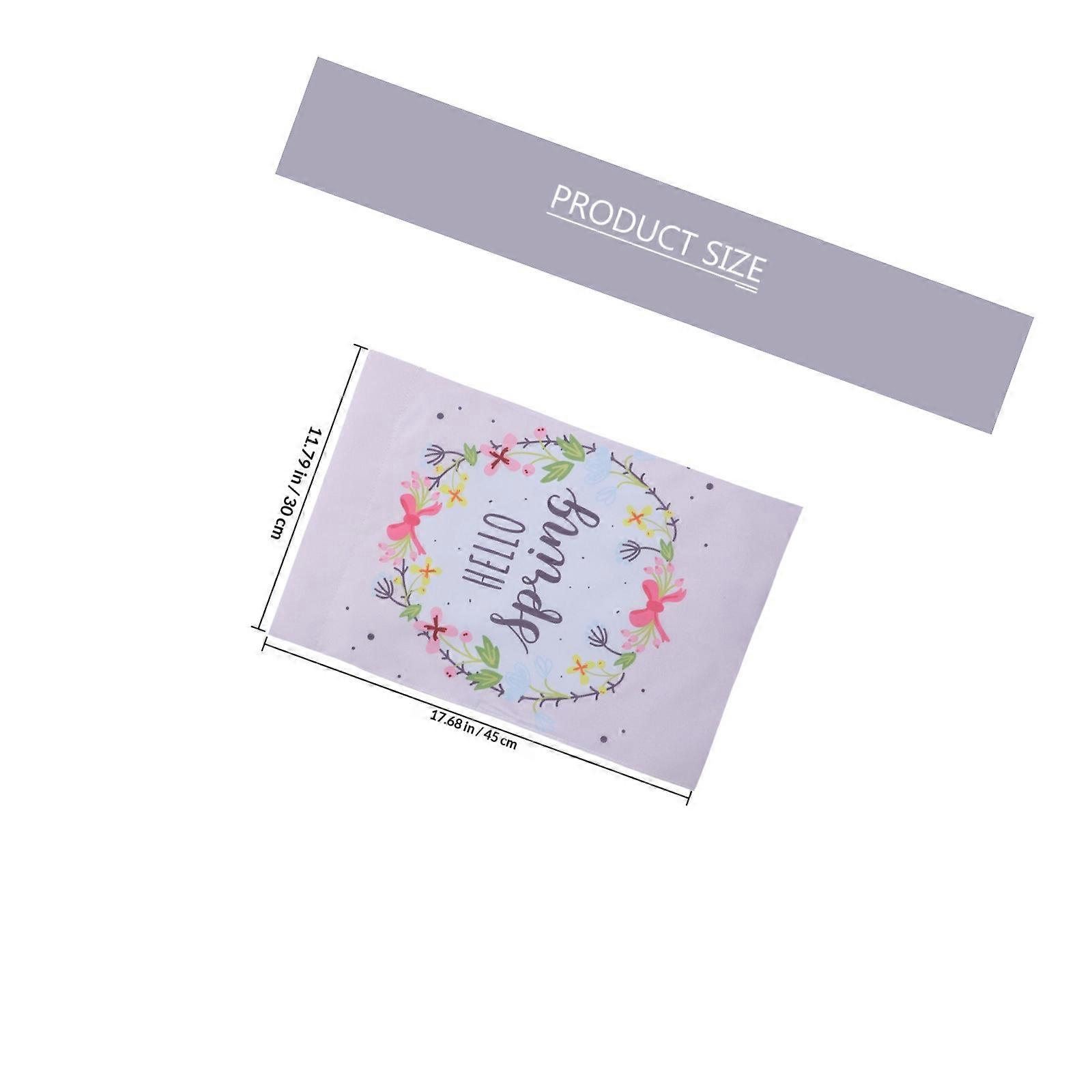 Lavender Garden Flower Flag for Yard Decor Spring Easter Decoration
