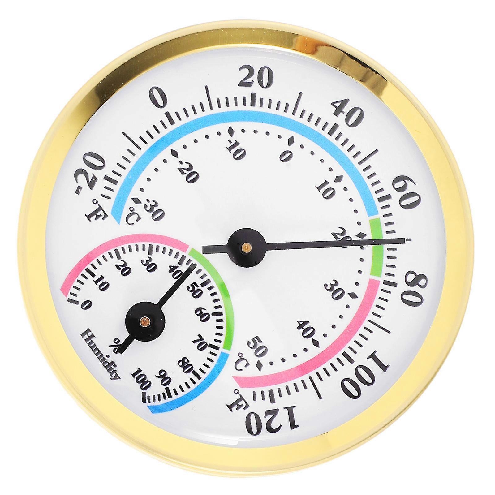 Mini Pointer Thermometer Hygrometer for Home Use with Durable Plastic Shell Replacement
