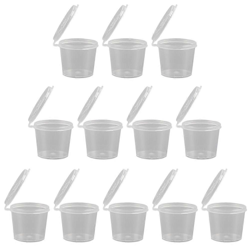 Sauce Cup Small Clear Cups General Users 3.8x3.8x3.4cm PP Material 1Set