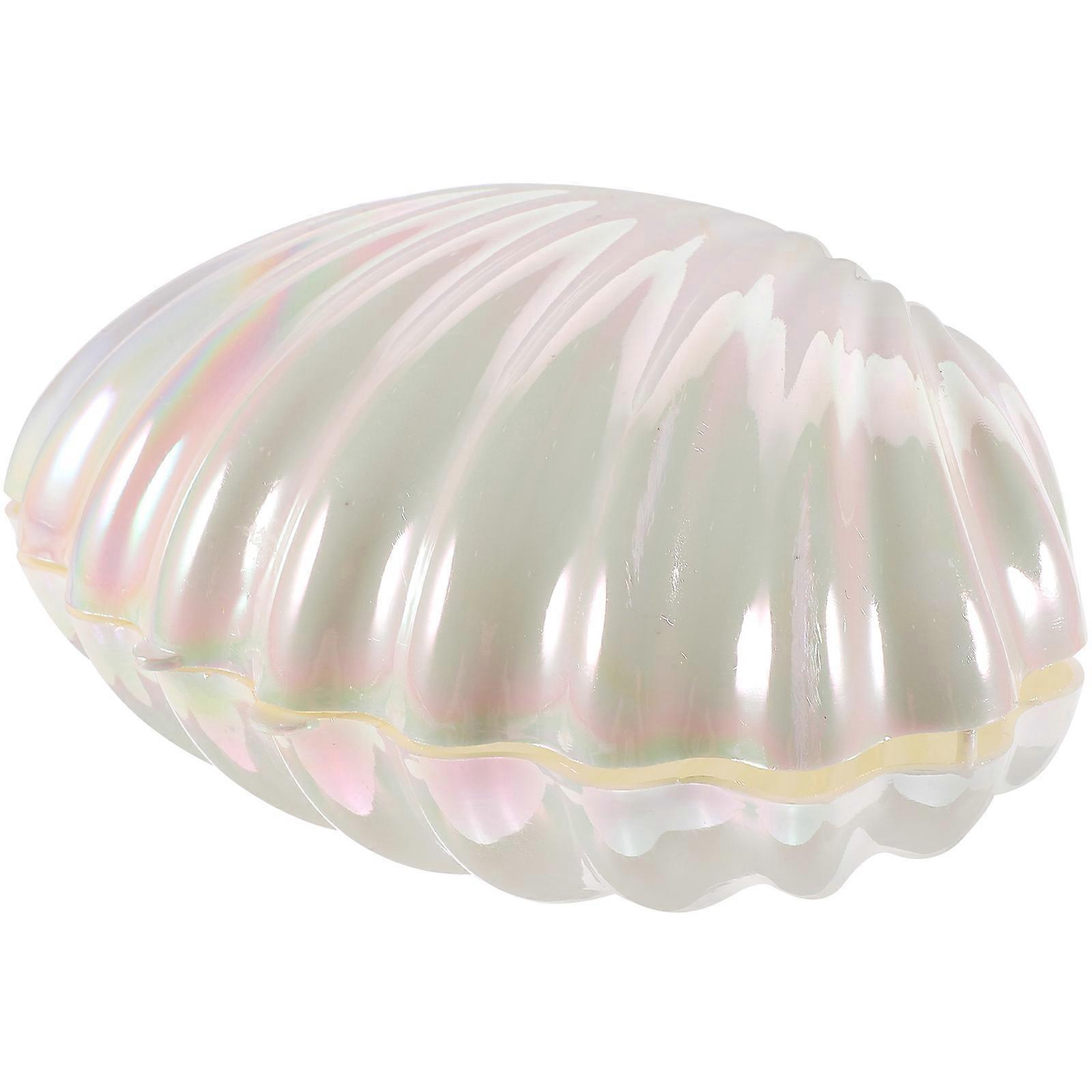 Seashell Candy Box Plastic Wedding Mini Sea Shell Storage Case Trinket Box