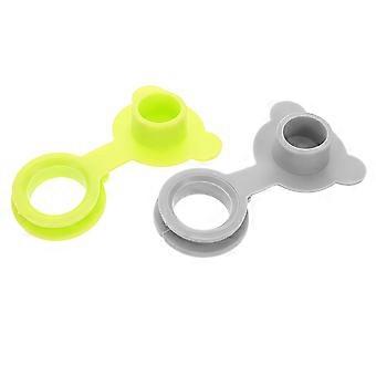Lot de 2 bouchons de baignoire en silicone - Bouchon de vidange pour baignoire bébé - Couvercle de vidange étanche en silicone, compatible avec la plupart des baignoires bébé