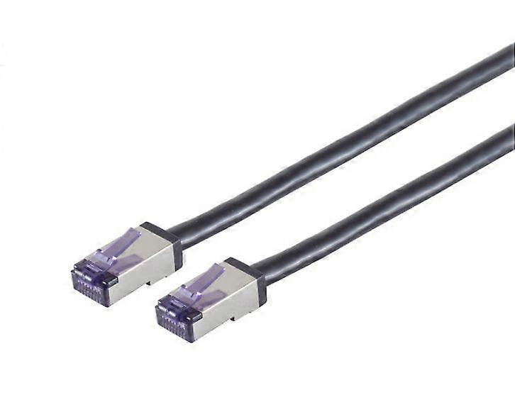 Lanview CAT6A S/FTP High-Flex Network Cable 50cm Black