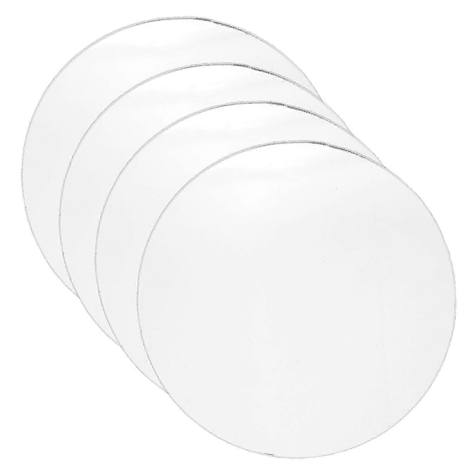 4Pcs Acrylic Makeup Mirror Replacement Lens Sheets for DIY Craft Projects