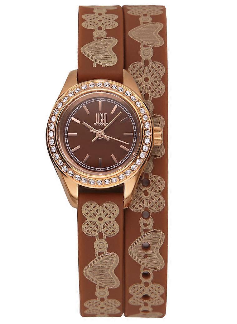 LIGHT TIME ROCOCO - Brown Strass