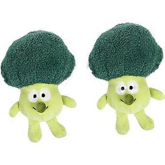 2 Pcs Plush Toy Super Soft Cauliflower Doll Funny Broccoli Doll Stuffed Animals Doll Brinquedos de Natividade para Crianças Cute Cat Supplies Broccoli Pillow Plushies