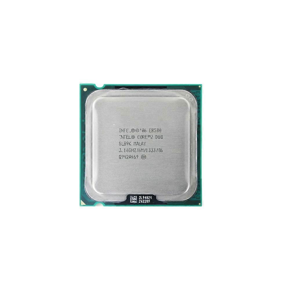 Core 2 Duo E8500 CPU - Socket LGA 775 2 Cores 2 Threads 3.16GHz 6MB L2 Cache 65W.