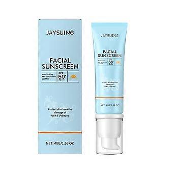 48g Refreshing Facial Protective Cream, Summer Outdoor Moisturizing Brightening Sunscreen, Lightweight UV Shield