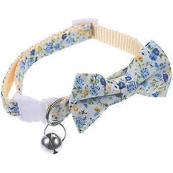 Adjustable Cat Collar Bow Tie Cat Collar with Bell 4Pcs Kit