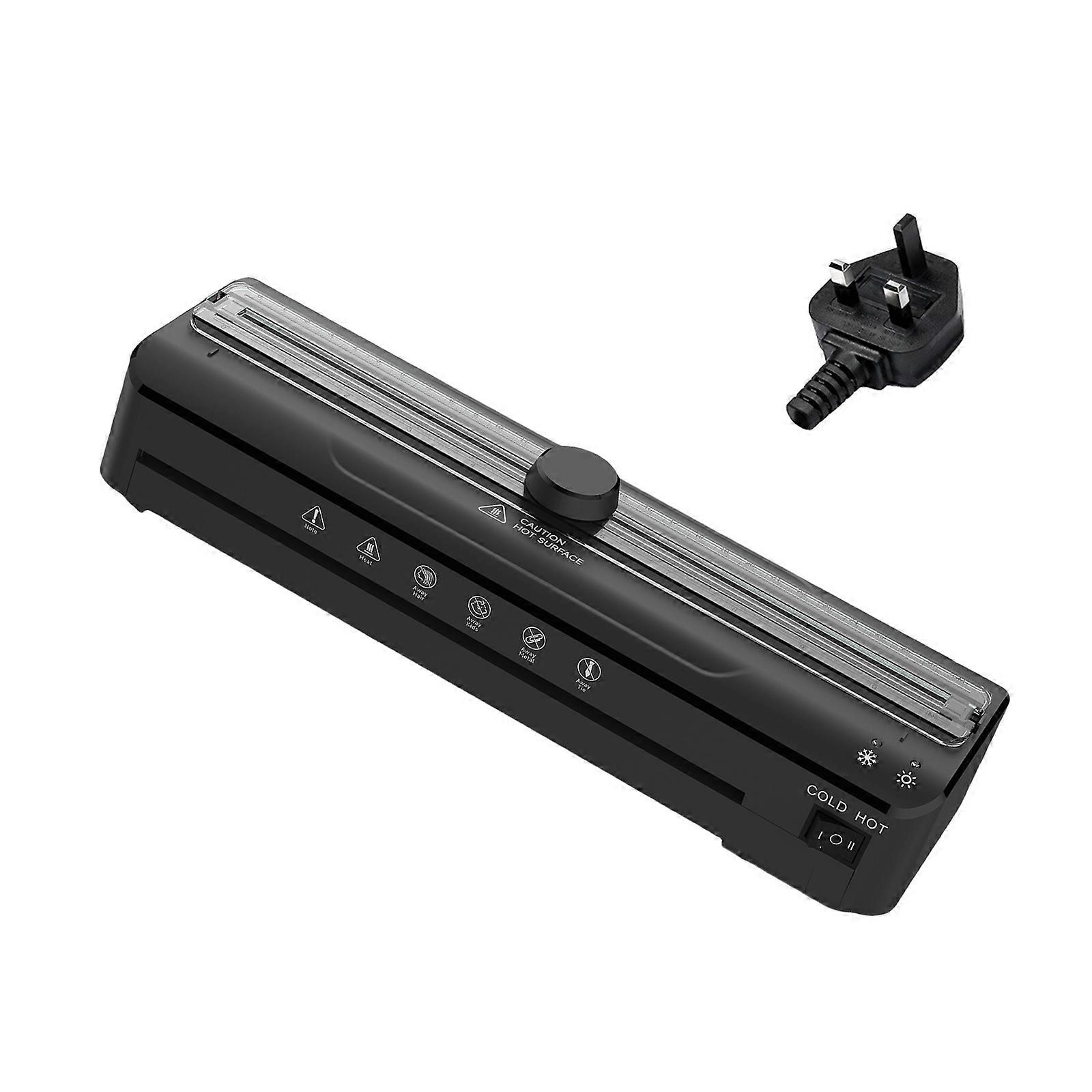 Plastifieuse FNL009 : appareil de plastification de bureau efficace avec chauffage rapide et constant pour des épaisseurs de 0,1 à 0,5 mm, multicolore.