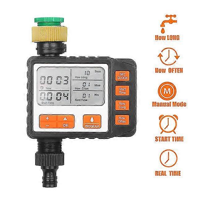 Digital Water Timer Programmable Outdoor Single Outlet Automatic On Off Water Faucet Hose Timer Irrigation System Controller