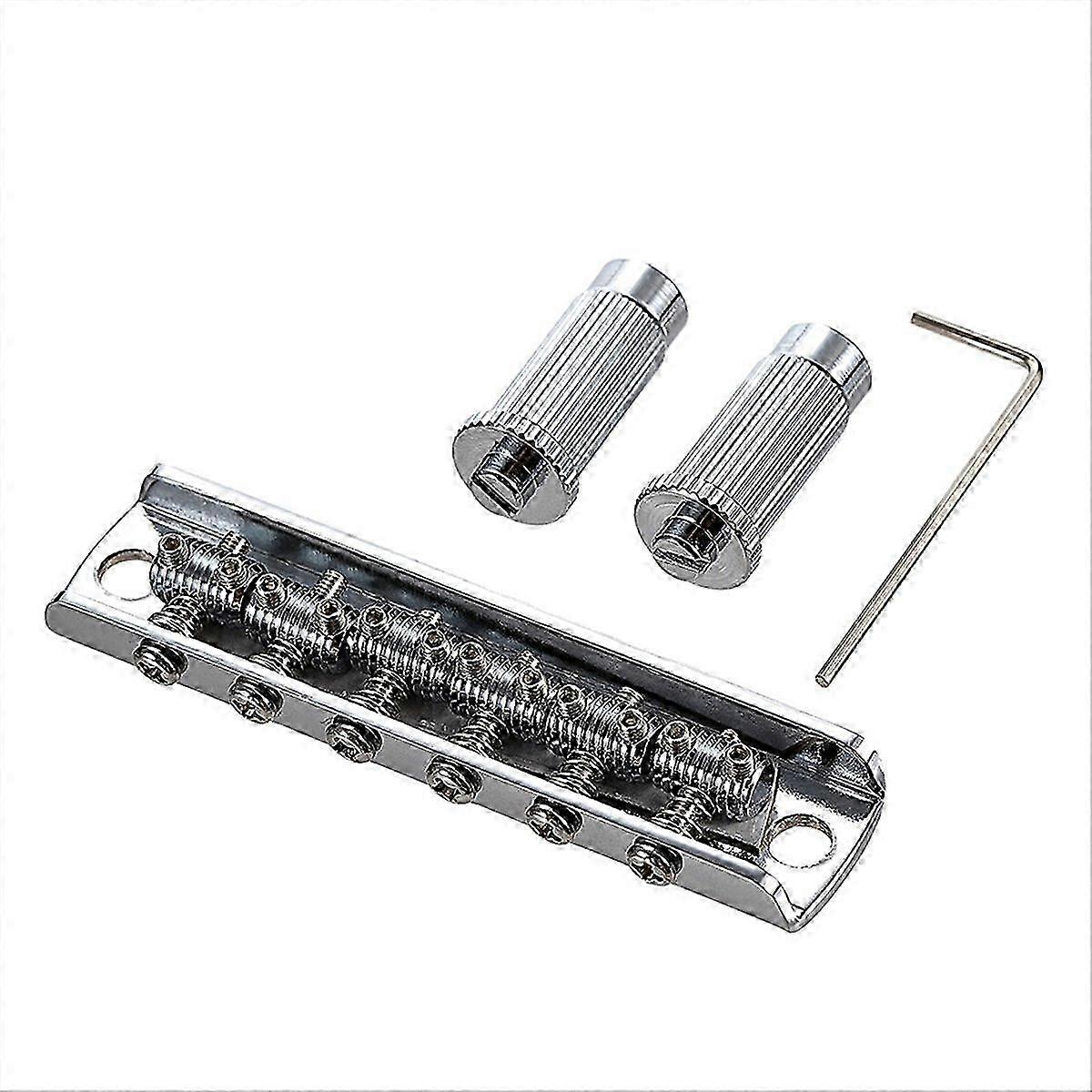 6-Saddle Bridge Adjustable Electric Guitar Replacement Bridge for
