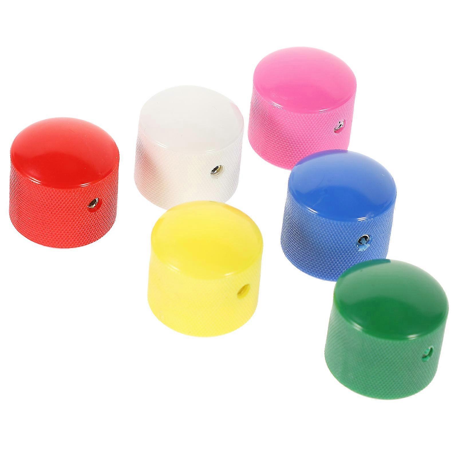 6pcs Guitar Knobs Bass Electric Guitar Knobs Replacement Guitar Volume Knobs with Wrench