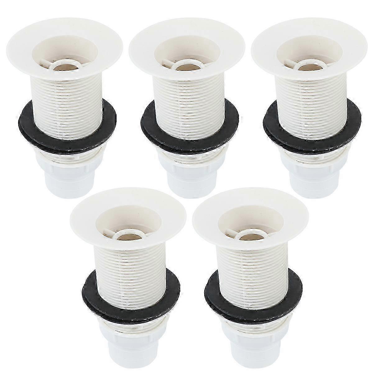 White Sink Strainer Cover compatible with Kitchen Waste Plug 10Pcs Plastic