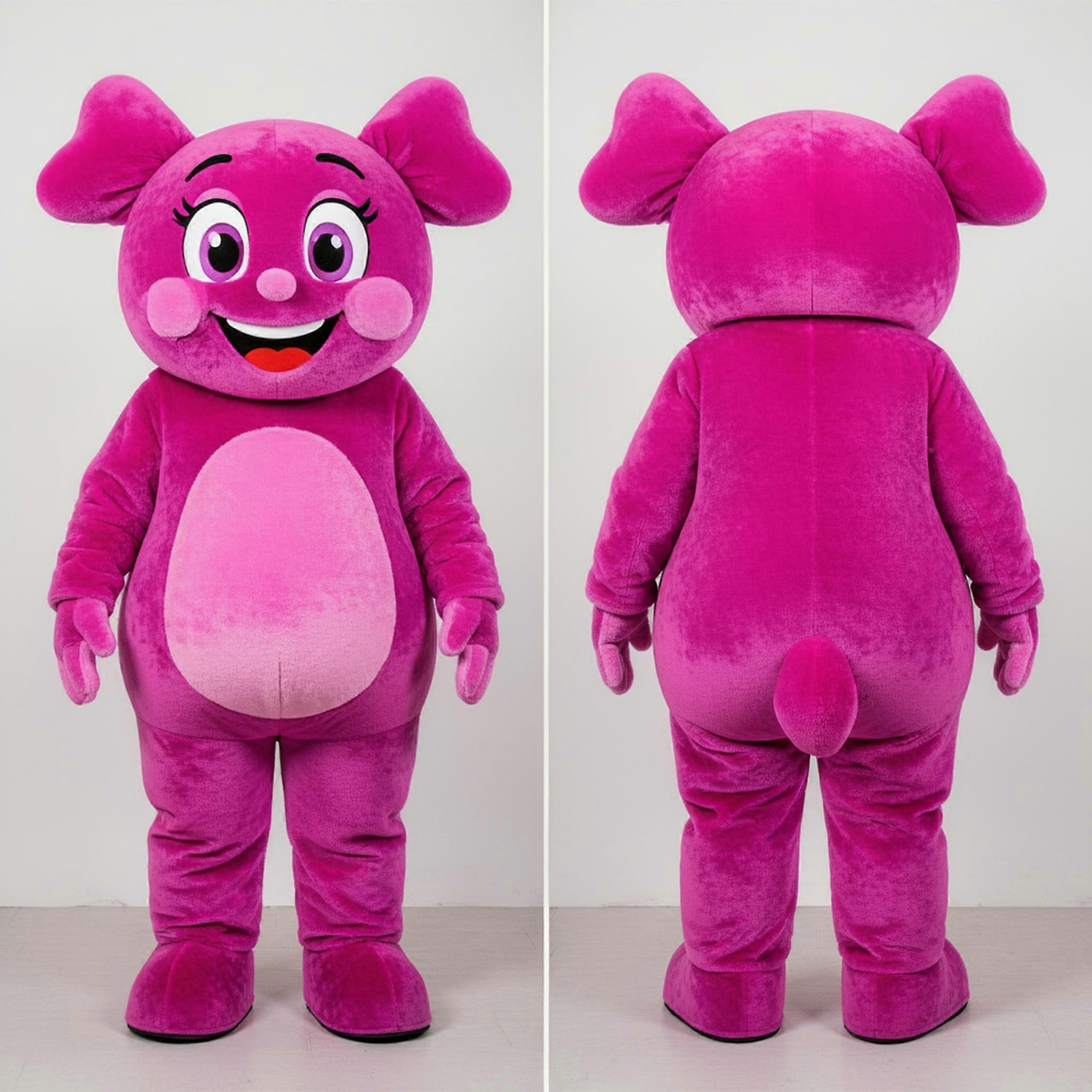 MASTICOT Magenta Plush Candy Mascot