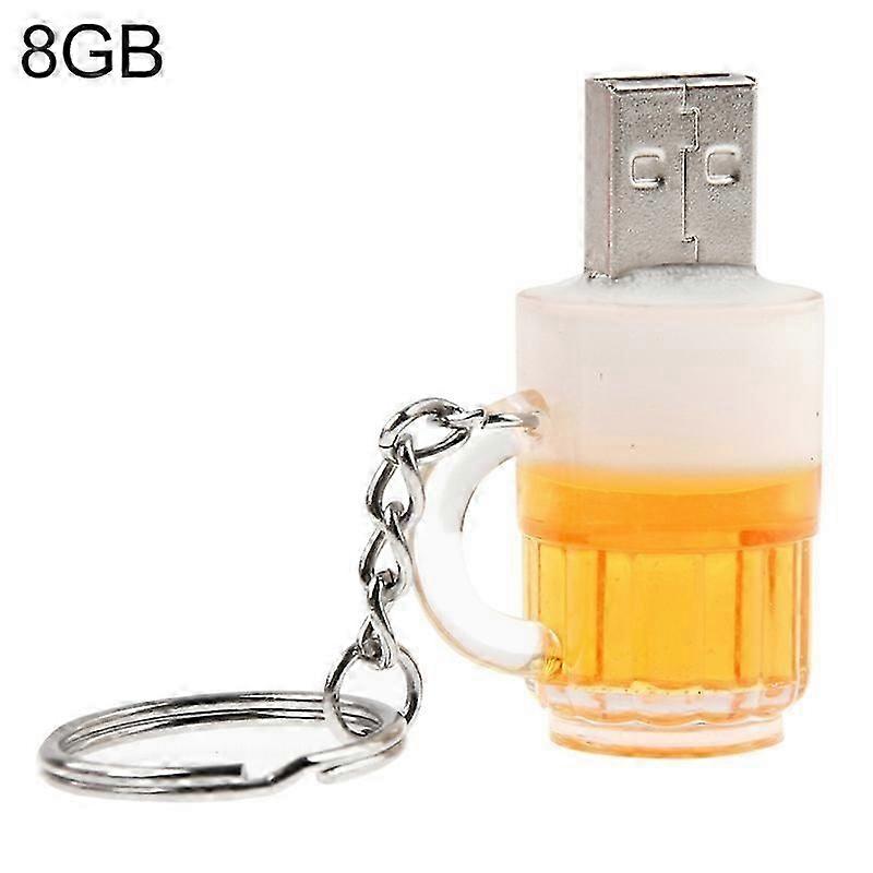 Beer Keychain Style USB Flash Disk with 8GB Memory
