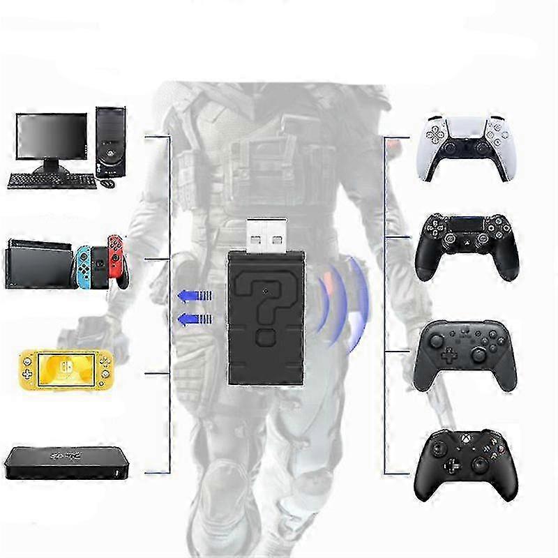 Wireless Controller Adapter for PS5 PS4 Xbox One S Bluetooth Converter