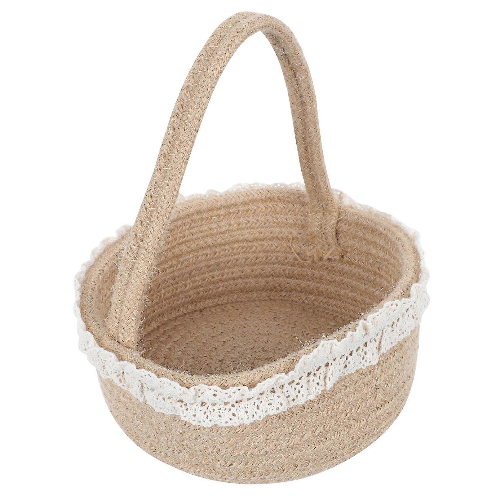 Storage Box Multipurpose Woven Basket for Household 2Pcs