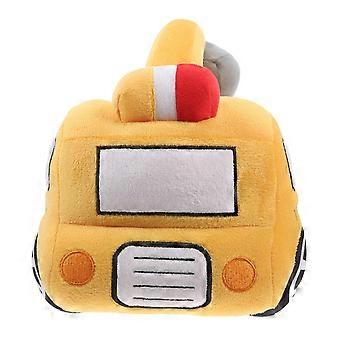 Multicolor Excavator Plush Toy Soft Stuffed Car for Boys Birthday Present