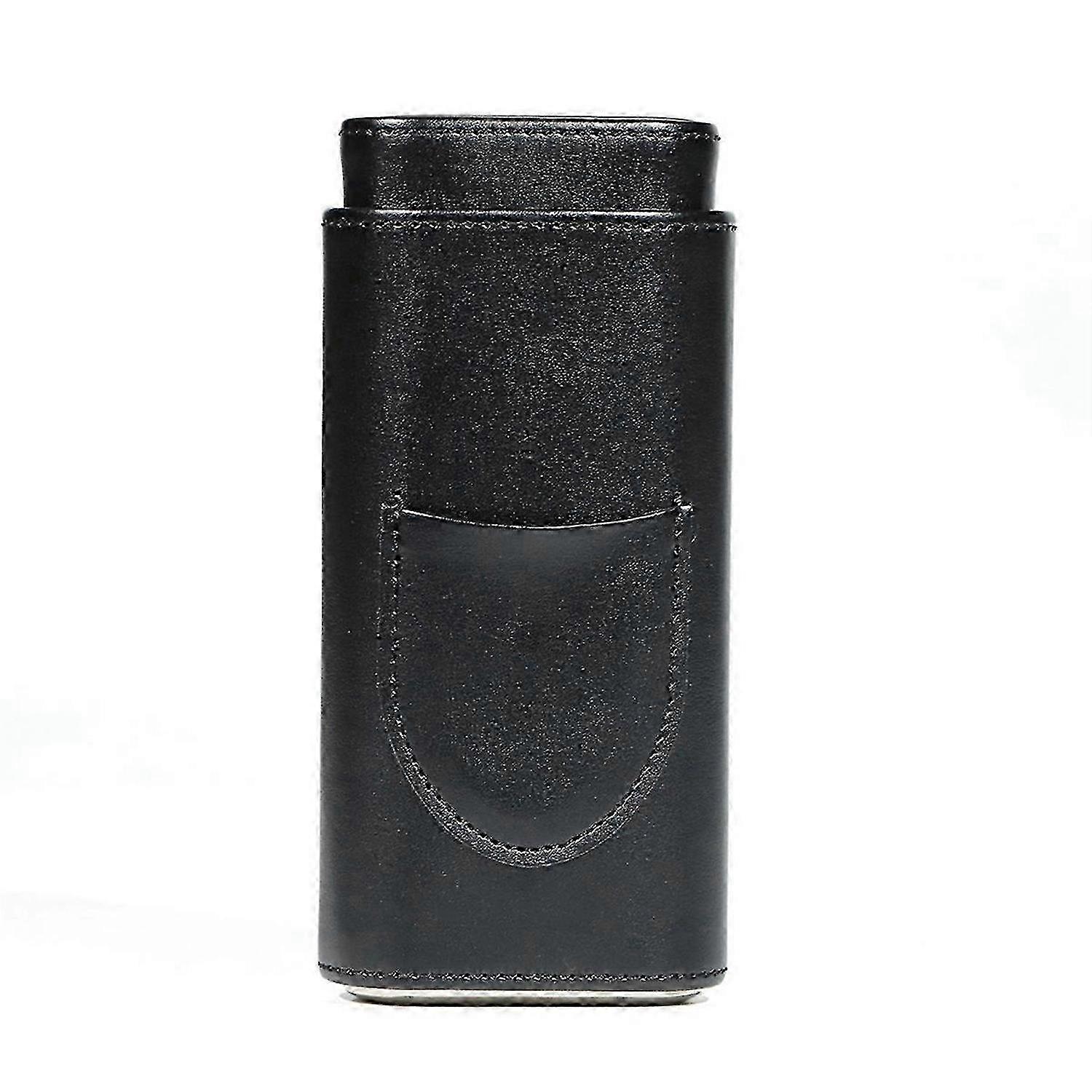 Three-Finger PU Leather Cigar Case
