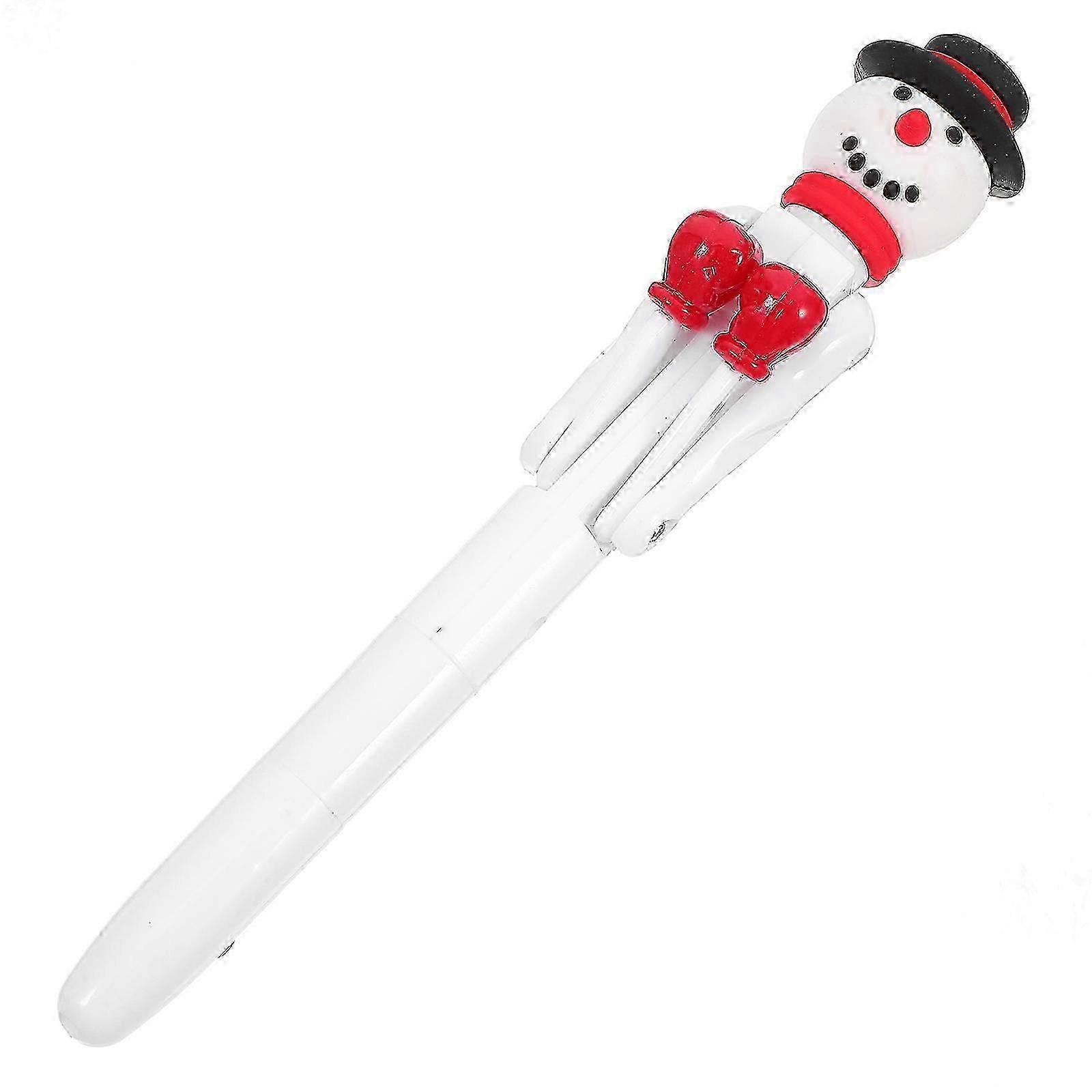 Creative Snowman Boxing Shaped Ballpoint Pen for Writing, Features Crisp Responsive Click Button