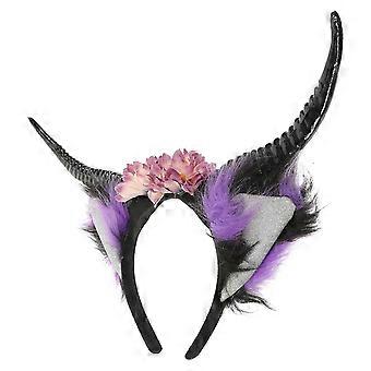 4Pcs Decoration Cosplay Headband, Halloween Ox Horn Party Accessory