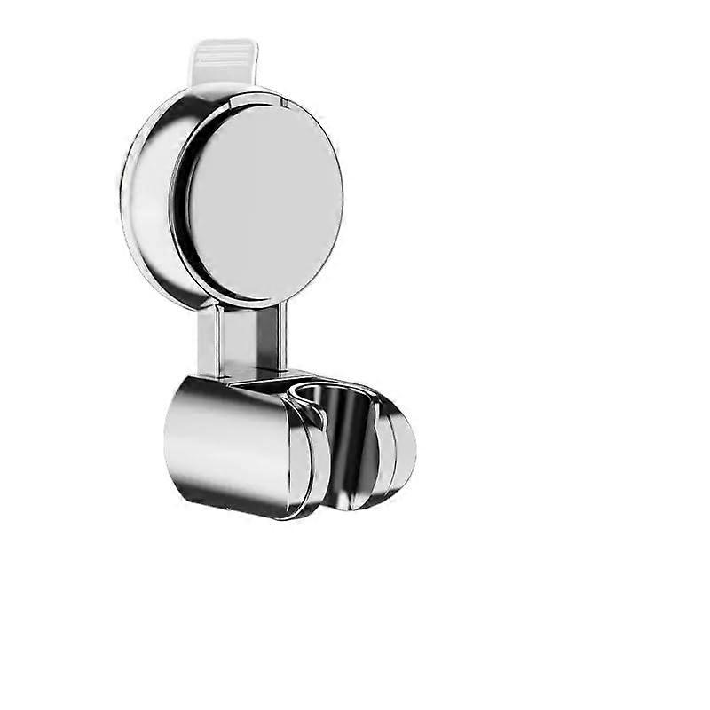 Adjustable White Shower Head Holder Wall Mounted Suction Cup Bracket for Handheld Shower