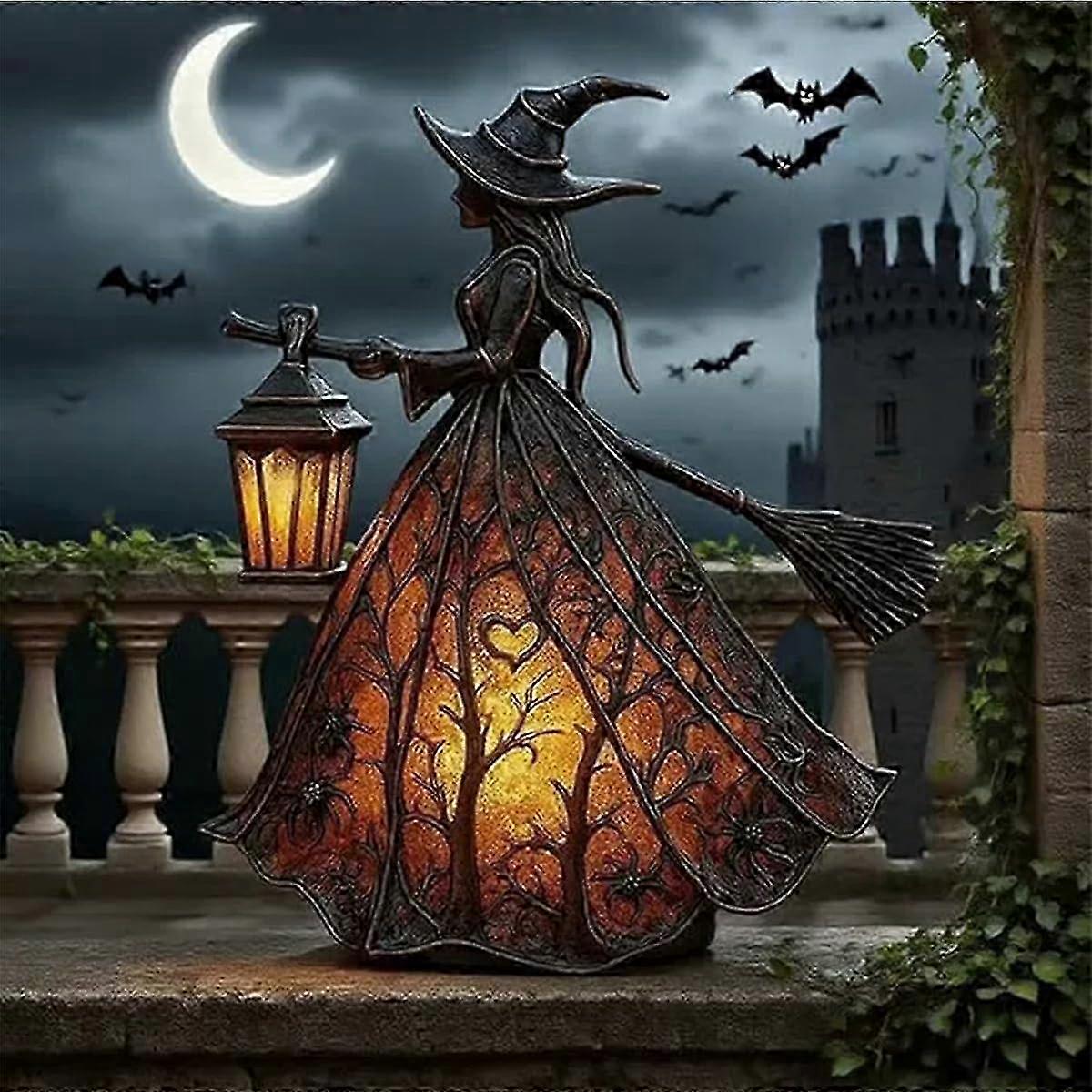 Glowing Gothic Witch Night Light