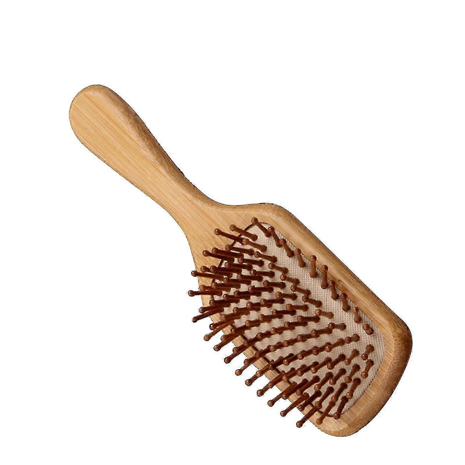 Bamboo Detangling Brush Ergonomic Cushion