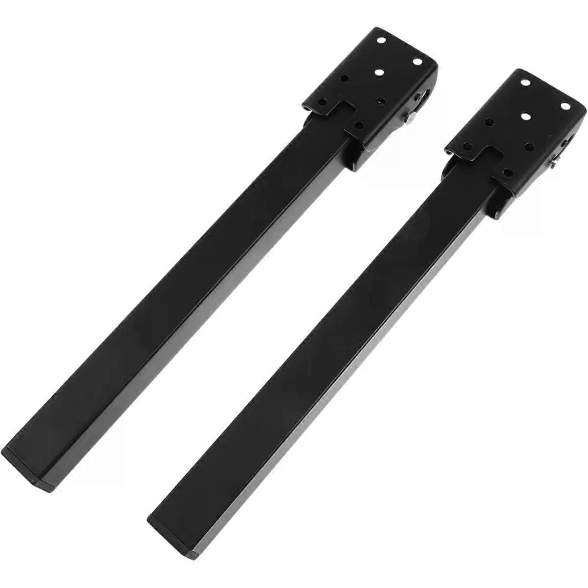 2pcs Folding Sofa Bed Legs Steel Self-locking Black Hardware