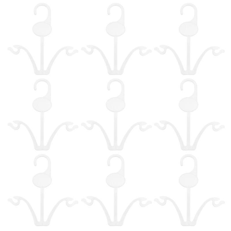 18.3X9.5cm White Utility Hooks 20pcs Shoe Display Hooks Shoe Drying Hooks Plastic Shoes Hanger For H