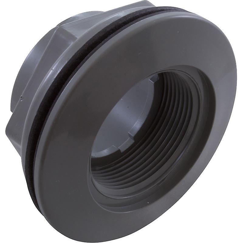 Waterway 400-9157B Wall Fitting Fiberglass Vinyl Liner 1.5" MPT/1.5" Slip Gray