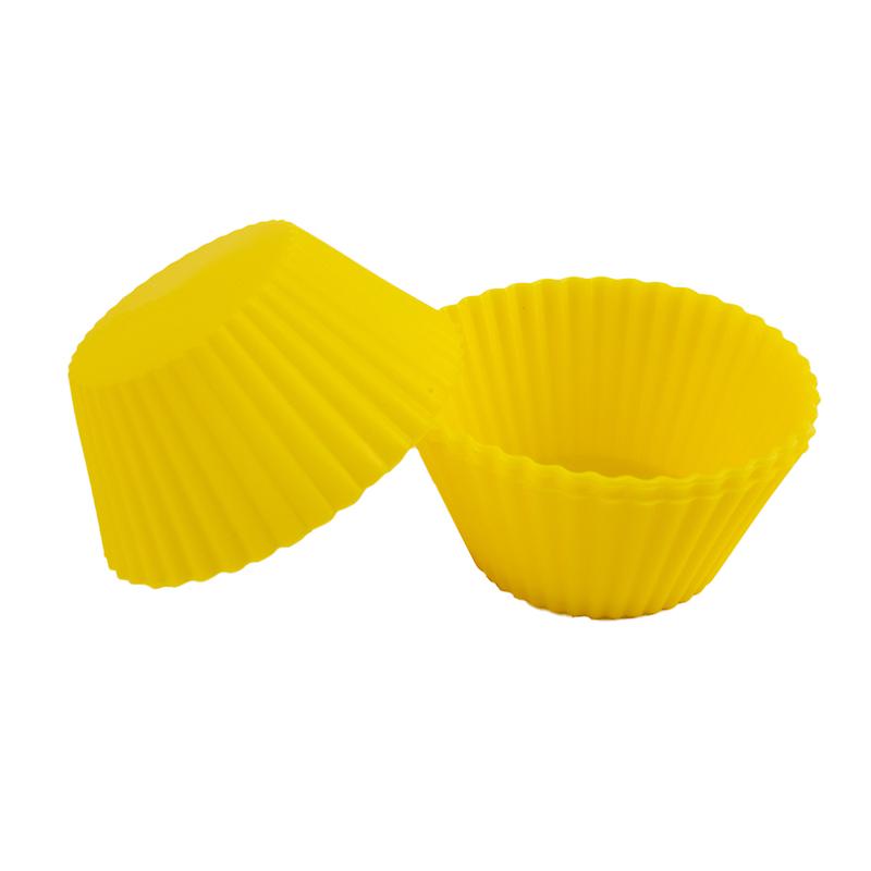 4pcs Silicone Cake Cup Liner Baking Cup Mold Muffin Round Cakecup Cake Tool