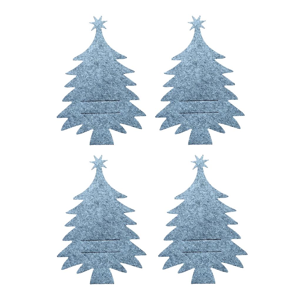 4pcs Christmas Tree Cutlery Holder Kitchen Silverware Tableware Holder Decor