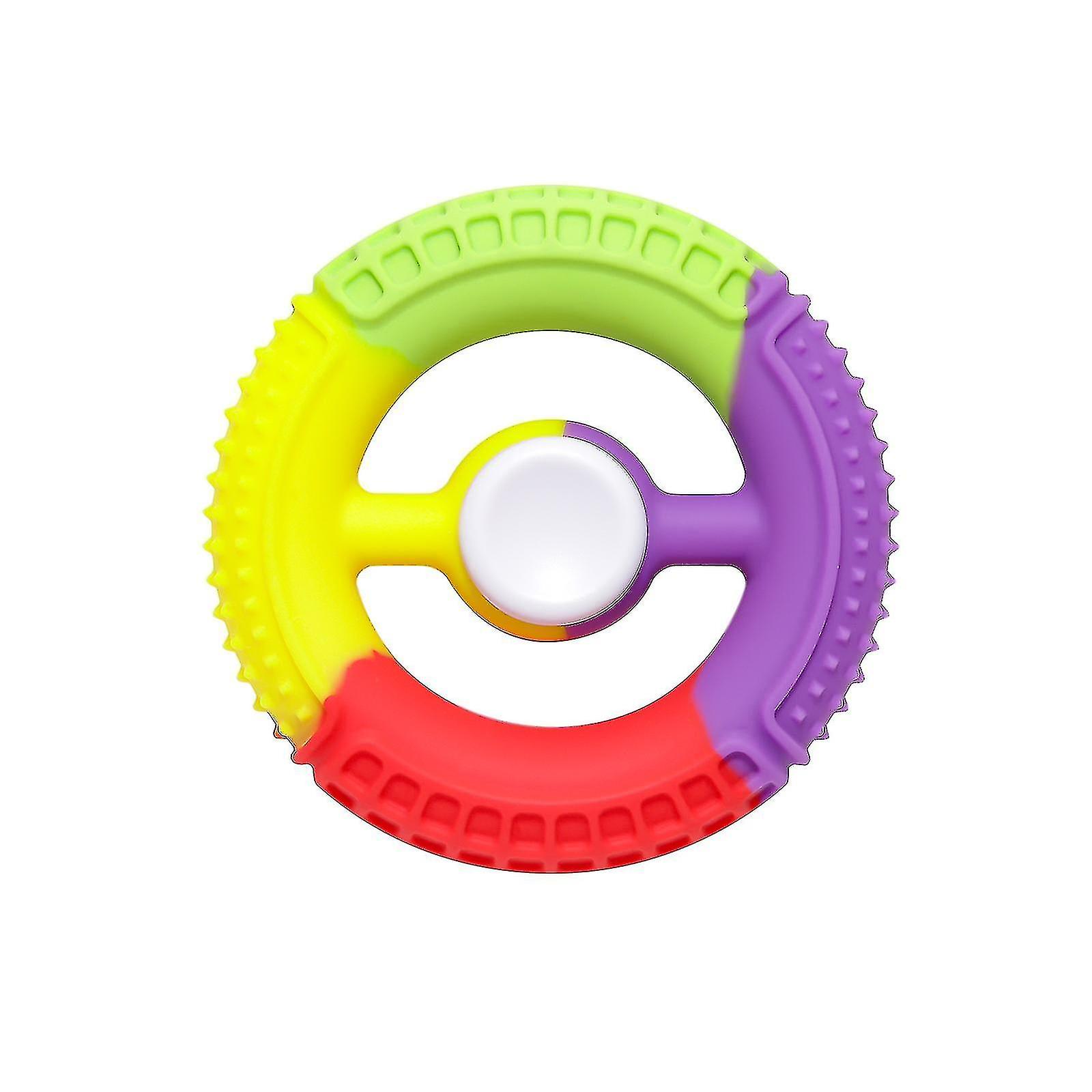 Baoye Decompression Artifact Simple Silicone Rotating Fidget Spinner(1pcs, Color)