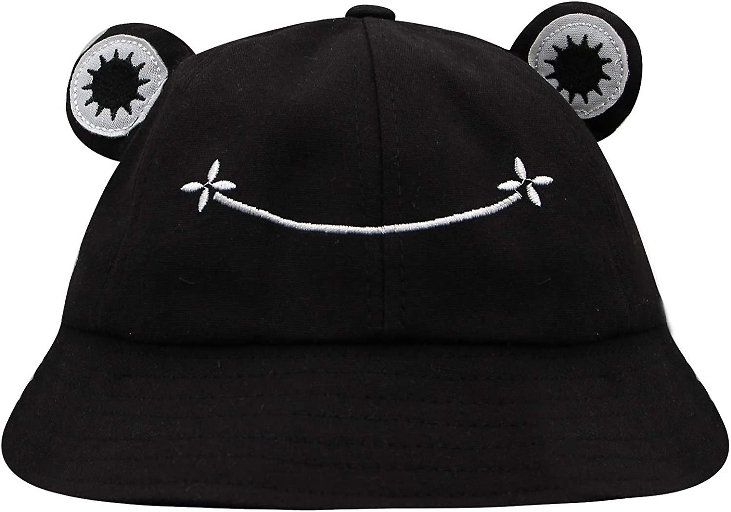 Cute Frog Cotton Bucket Hat Funny Summer Beach Sun Hat Fisherman