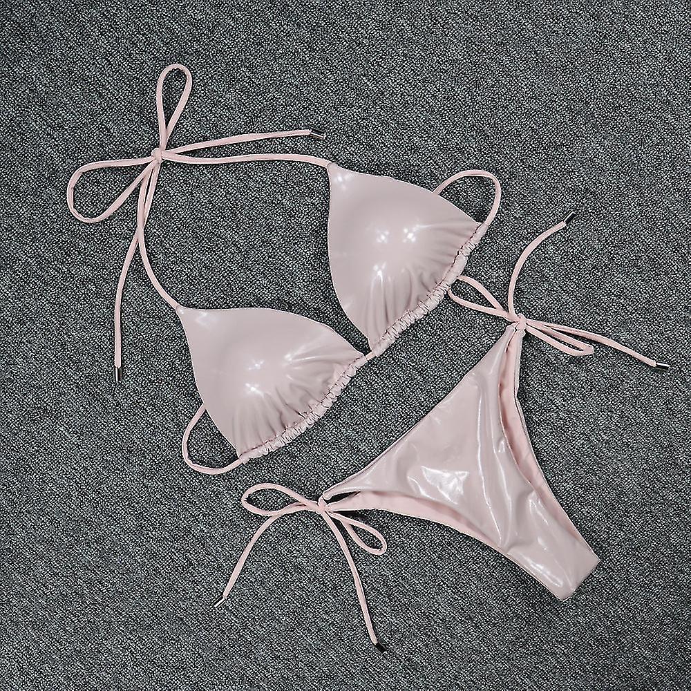 2022 New And Trade - Lace-up -point Bikini Fash Leak Back Bikini