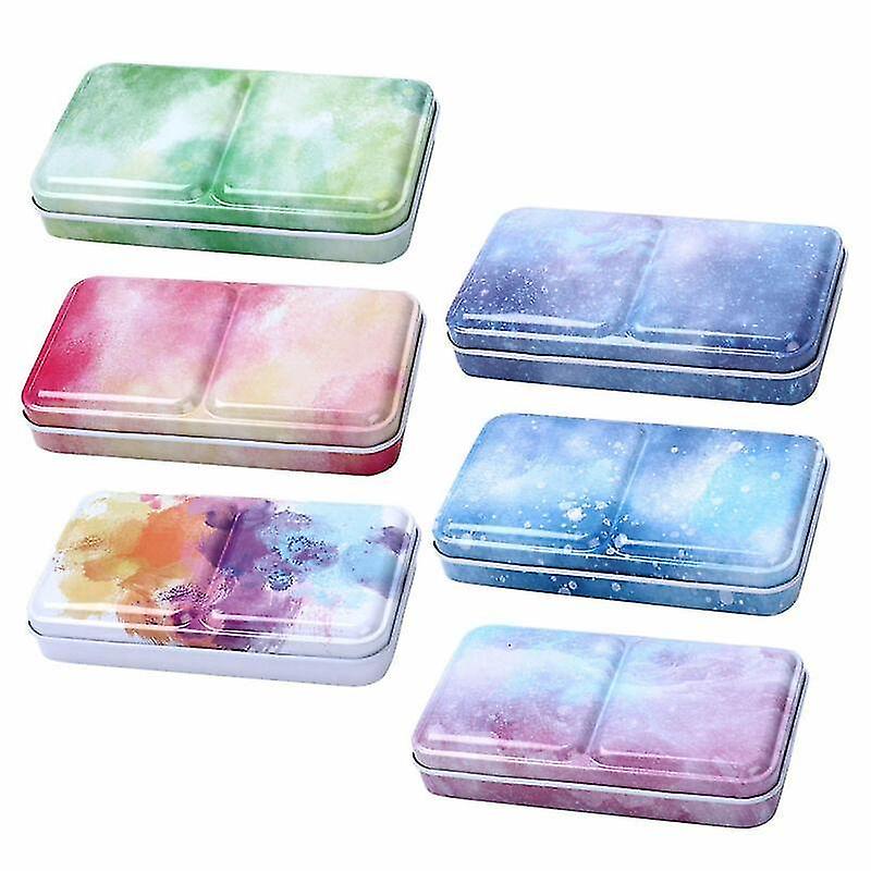 Miss 24 light blue Empty Palette Painting Storage Tray Box