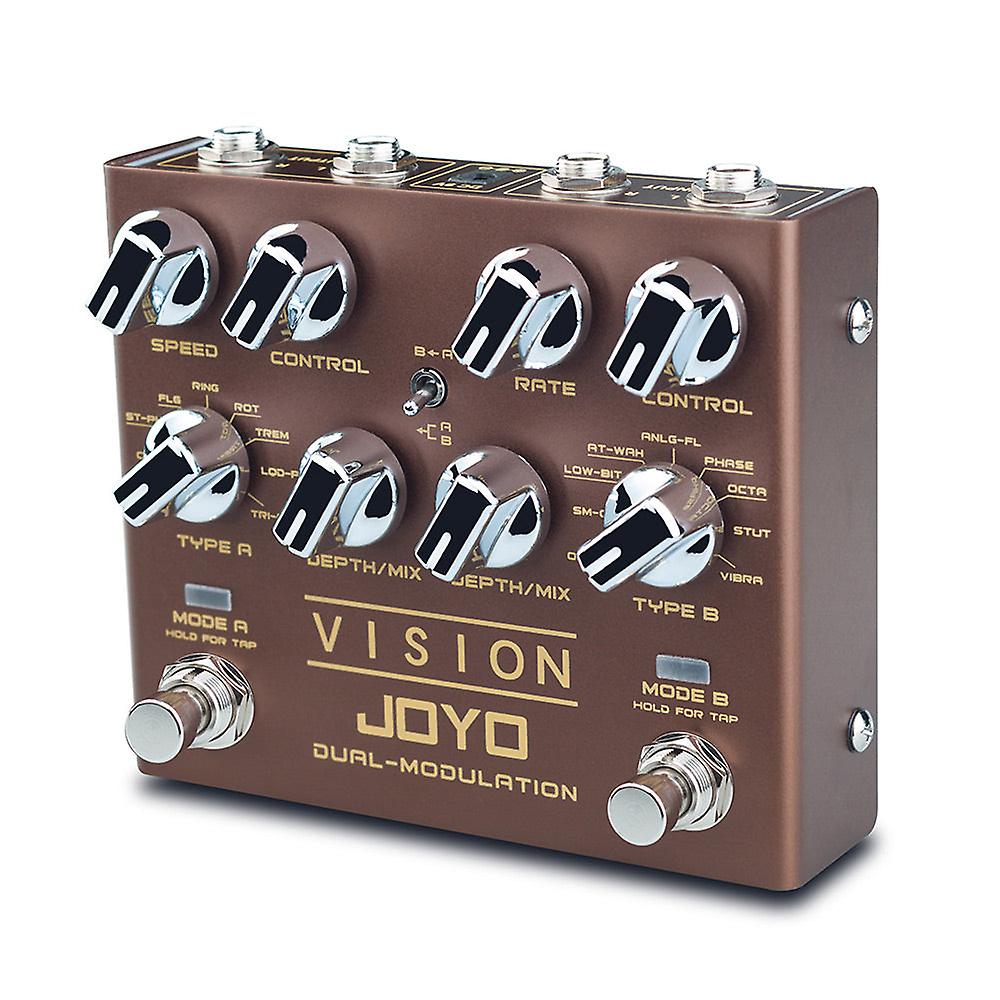 Joyo R-09 Vision Multi-effect Guitar Effect Pedal Nine Effects Dual Channel Tap Tempo Mini effect True Bypass Pedal De Guitarra