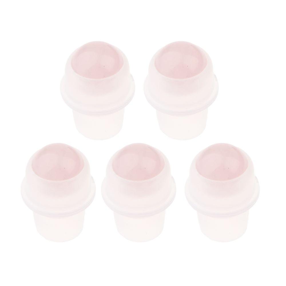 5pcs Pink Essential Oil Bottle Ball Bearing Tops