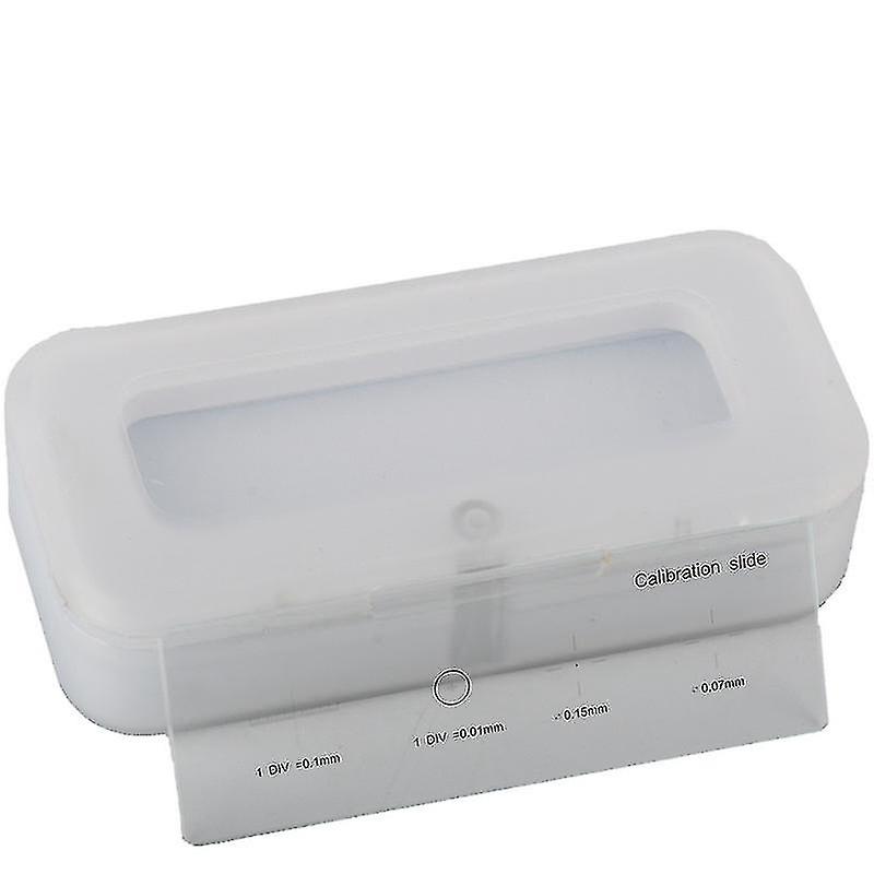 0.01mm Microscope Slides Reticle Calibration Slide Ruler Cross Multifunctional Microscope Calibrati