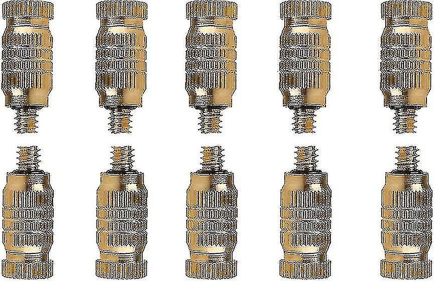 0.1mm Threaded Brass Atomizing Nozzle Atomizing High Pressure Atomizing Sprayer Water Hose Nozzle (pack Of 10)