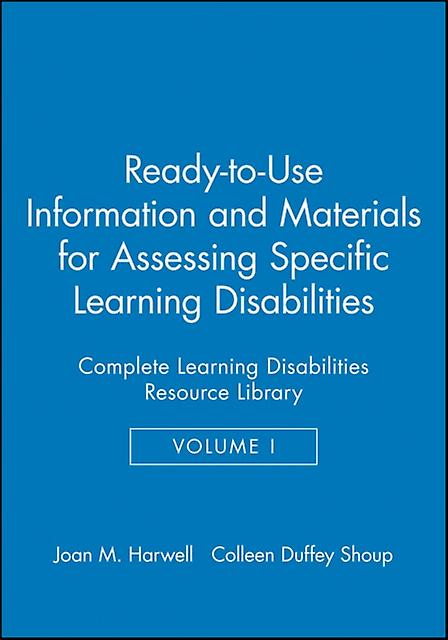 Readytouse Information And Materials For Assessing Specific Learning Disabilitie by Harwell Paperback